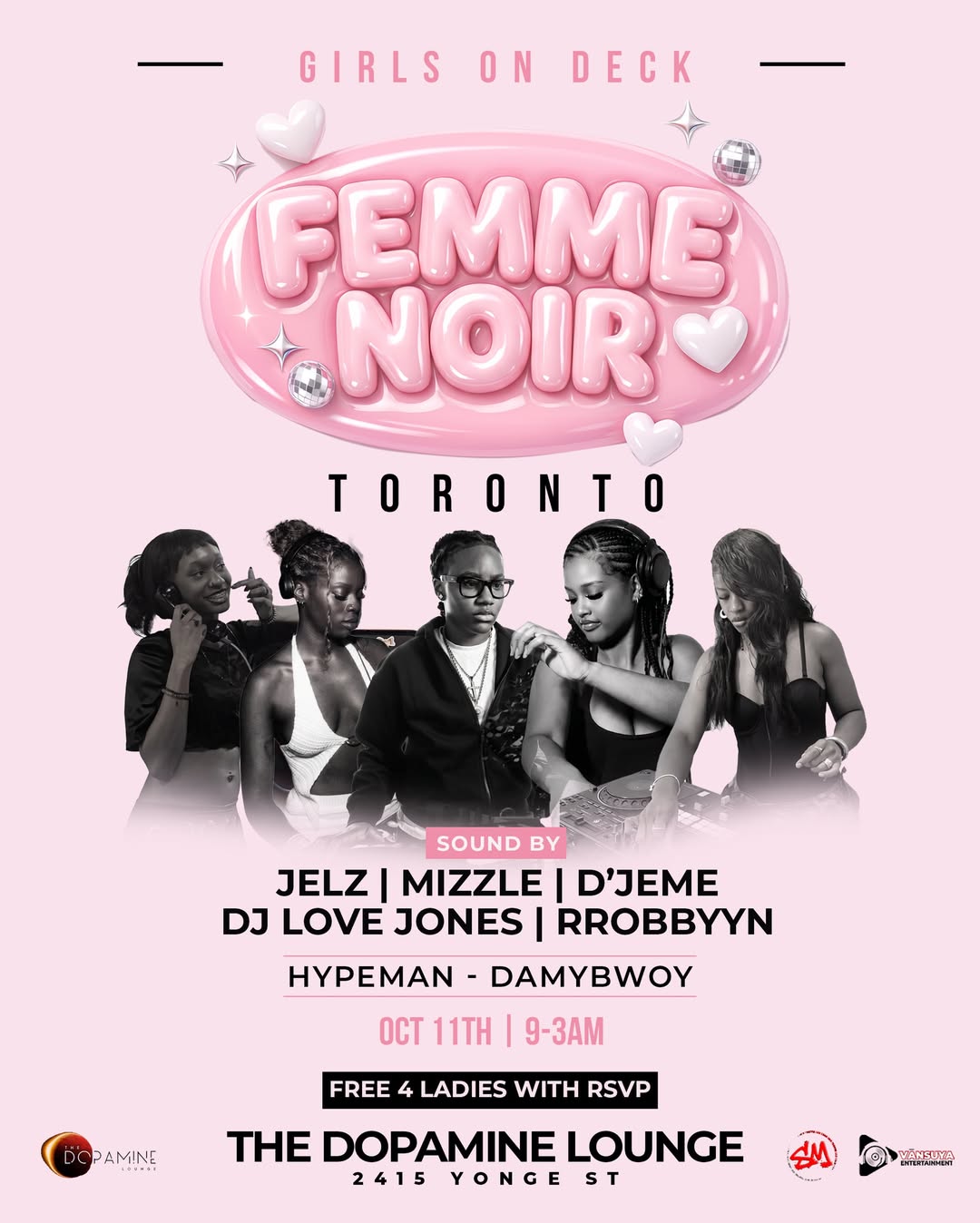 Girls on Deck- FEMME NOIR Toronto- Long weekend Party