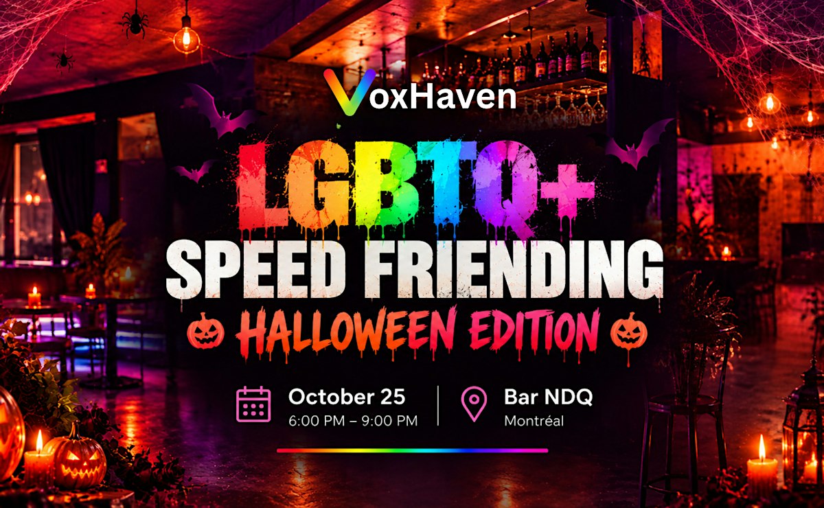 LGBTQ+ Speed Friending: Halloween Edition in Montréal