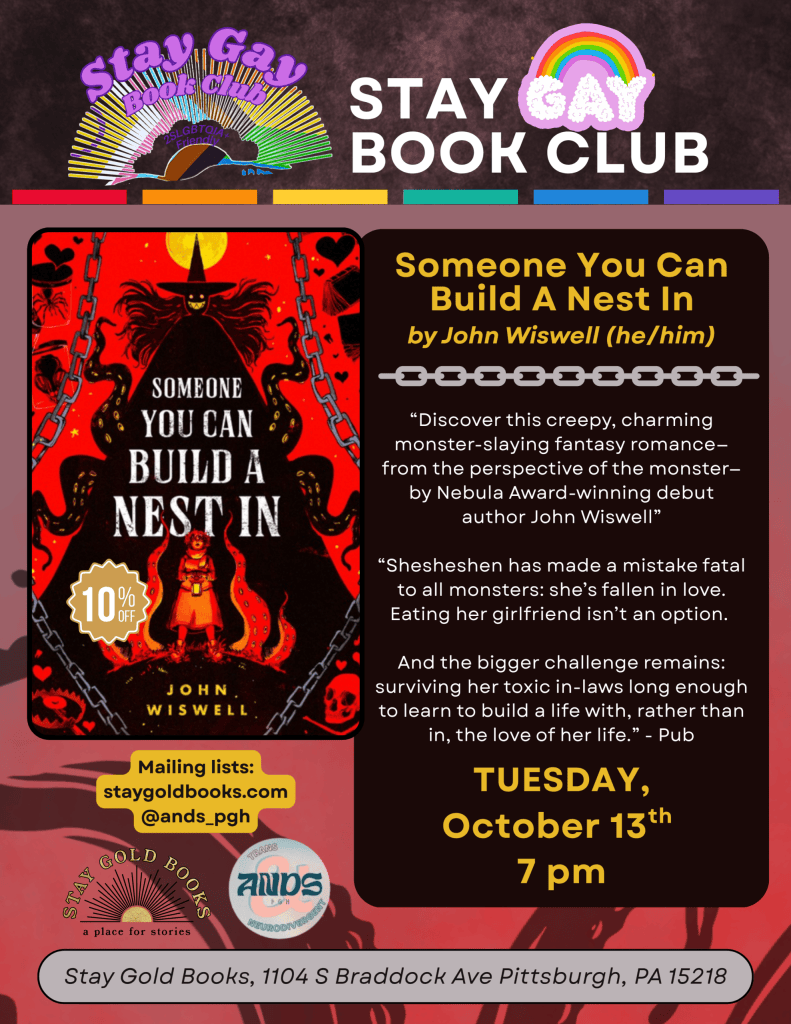 Stay Gay Book Club: Someone You Can Build A Nest In by John Wiswell