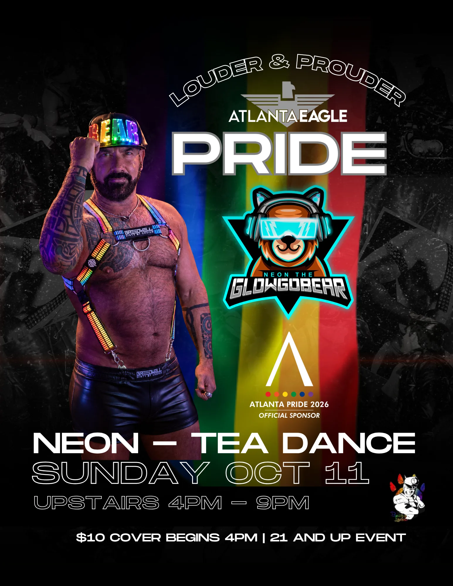 NEON THE GLOWGOBEAR, Atlanta Pride 2026: Louder & Prouder