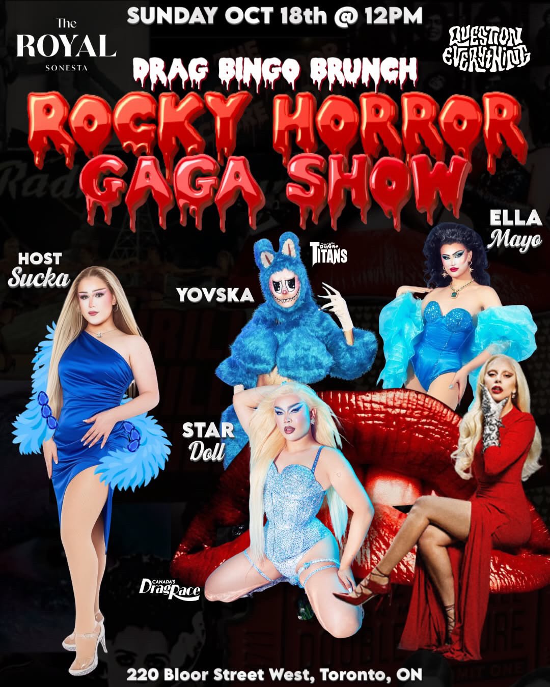 Rocky Horror Gaga Show Drag Bingo Brunch @ The Yorkville Royal Sonesta