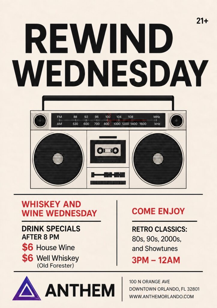 Rewind Wednesdays at Anthem