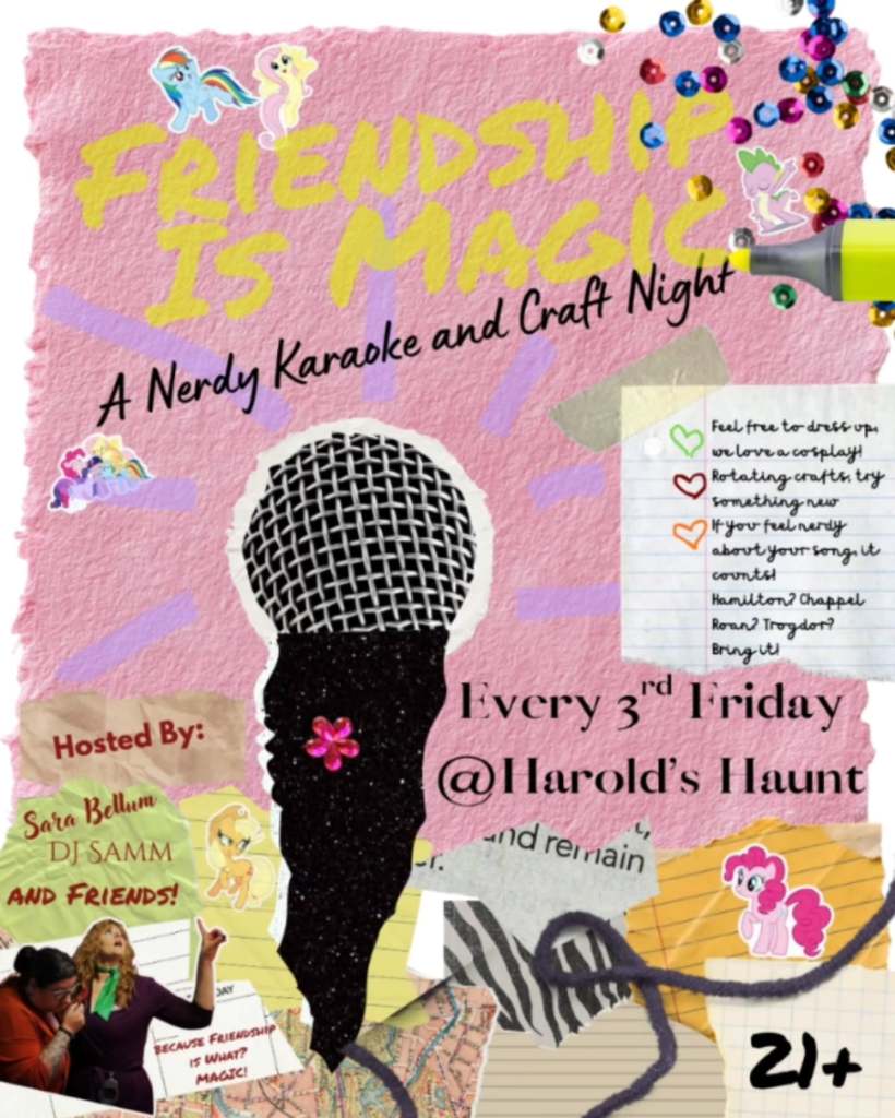 Friendship is Magic: A Nerdy Karaoke and Craft Night