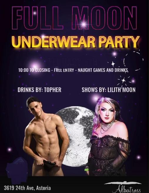 Full Moon Underwear Party at Albatross