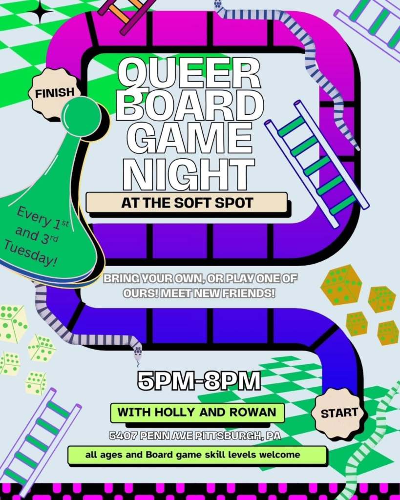 Queer Board Game Night at the Soft Spot
