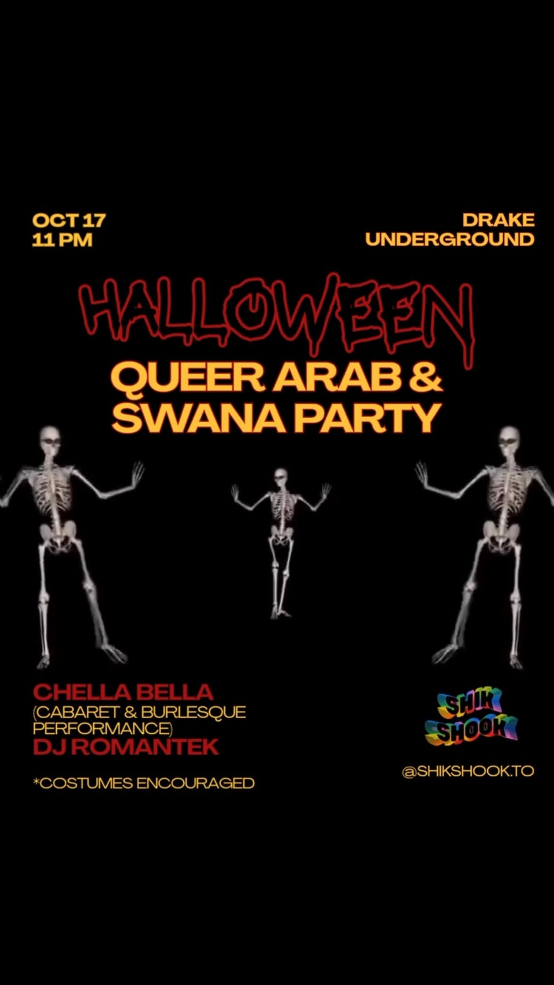 Queer Arab & SWANA Halloween Party