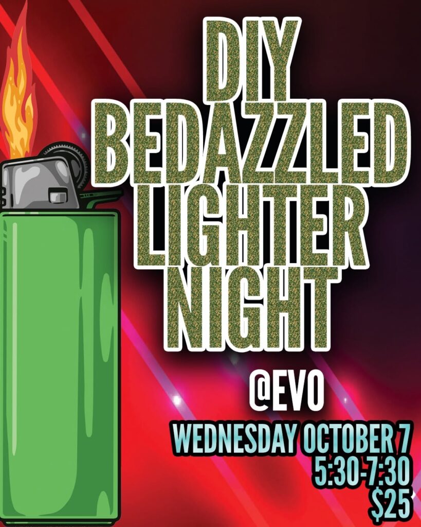 DIY Bedazzled Lighter Night