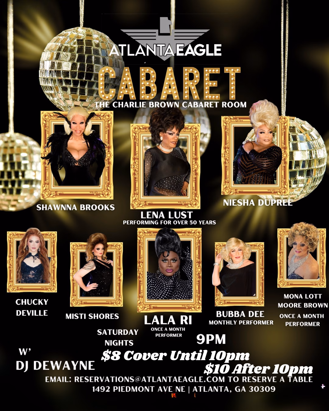 Cabaret Saturdays at Atlanta Eagle ✨