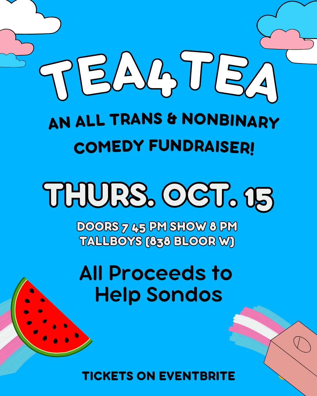 Tea4Tea - An All Trans & Nonbinary Comedy Mutual Aid Fundraiser!