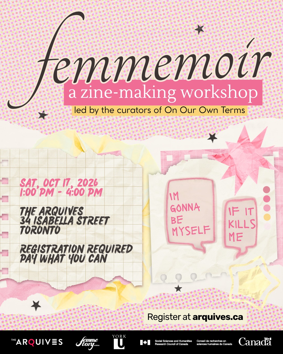 Femmemoir: A zine-making workshop