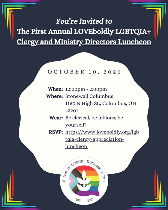 LGBTQIA+ Clergy and Ministry Leaders Luncheon