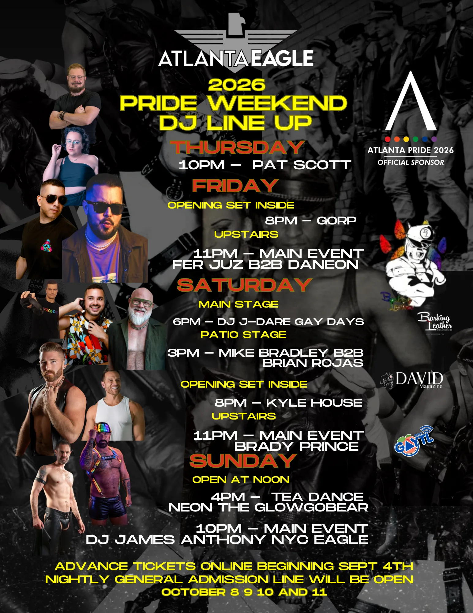 Pride Passes / Show Table Tickets
